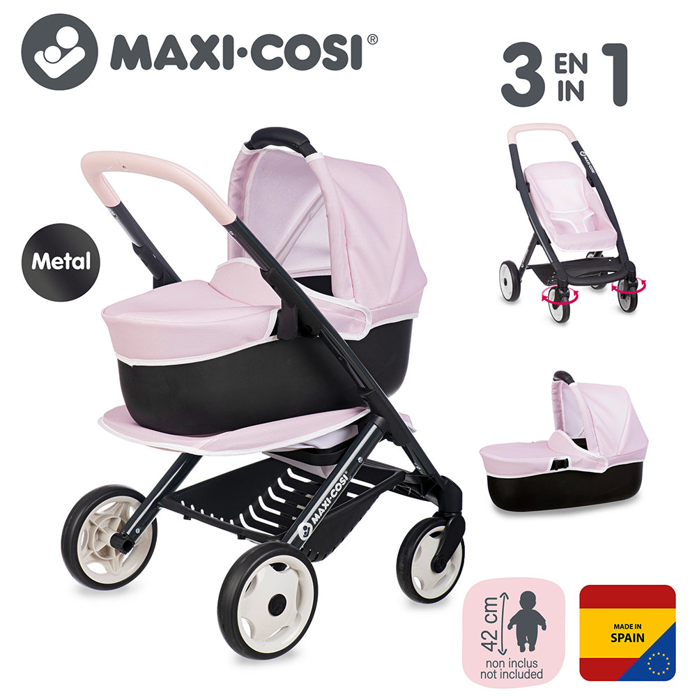 Maxi Cosi - 3-in-1 Pram Stroller - Pink