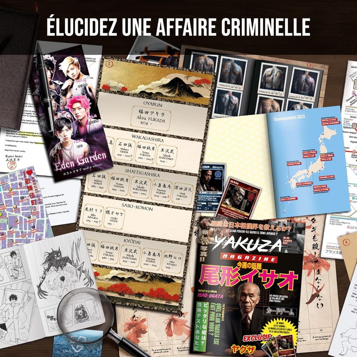 DOSSIERS CRIMINELS - BASE GAME - LE SECRET DES YAKUZAS (FRENCH DOSSIERS CRIMINELS - BASE GAME - LE SECRET DES YAKUZAS (FRENCH