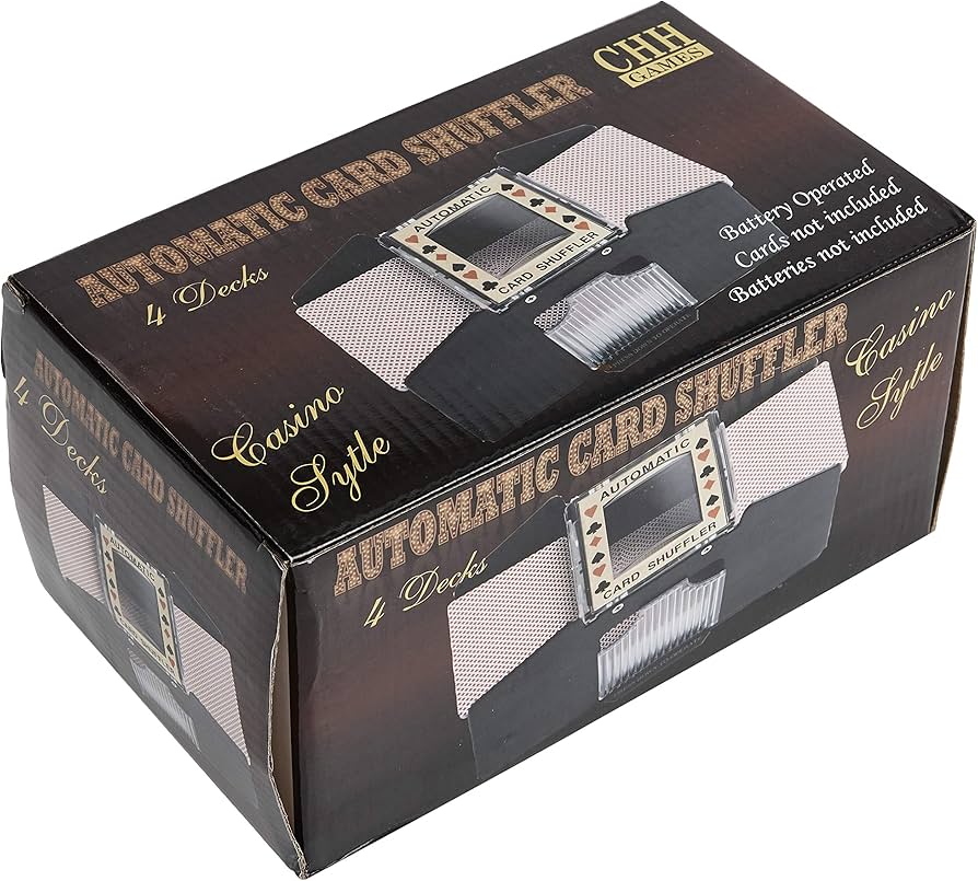 Automatic Card Shuffler - 4 packs