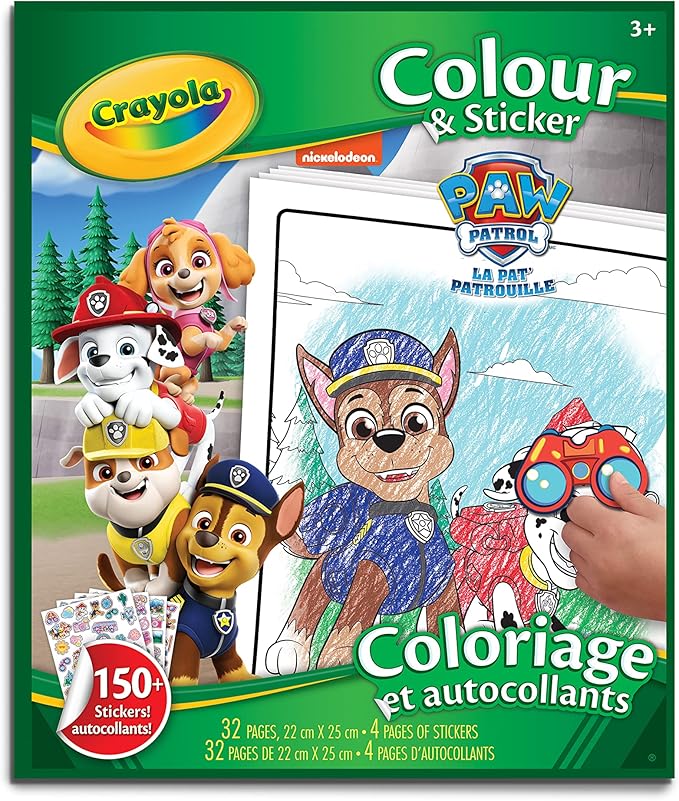 Crayola - Mallette des Couleurs La Pat' Patrouille, Coffret Créatif de 128 pièces, Feutres, crayons de couleur, Crayons de cire, Activité Créative et Cadeau pour Enfants, à partir de 3 ans Crayola - Mallette des Couleurs La Pat' Patrouille, Coffret Créatif de 128 pièces, Feutres, crayons de couleur, Crayons de cire, Activité Créative et Cadeau pour Enfants, à partir de 3 ans