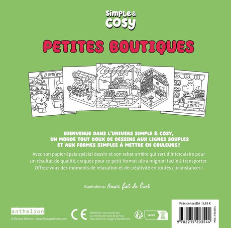 Little Shops - Easy and Relaxing Coloring Pages