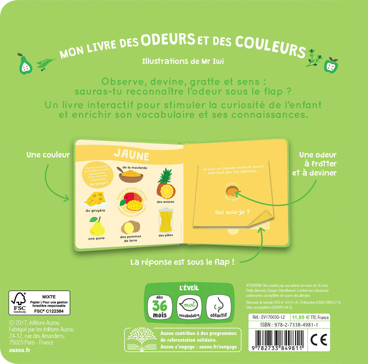 Mon livre des odeurs et des couleurs - Le marché (Fr)