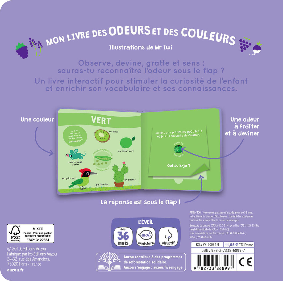 Mon livre des odeurs et des couleurs - Le jardin (Fr)