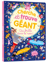 Livre - Cherche et trouve géant - Qui brille dans le noir ! (Fr)