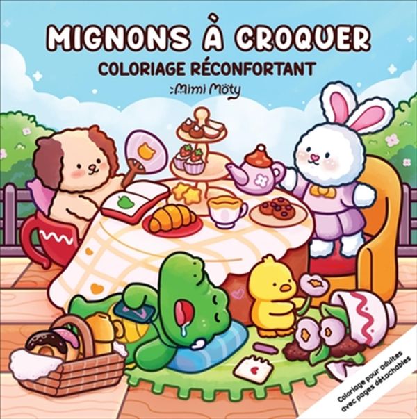 Coloriage cozy réconfortant - Mignons à croquer