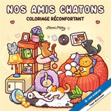 Coloriage cozy réconfortant - Nos amis chatons