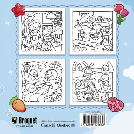Coloriage cozy réconfortant - Amour cozy