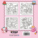 Coloriage cozy réconfortant - Vie de grenouille