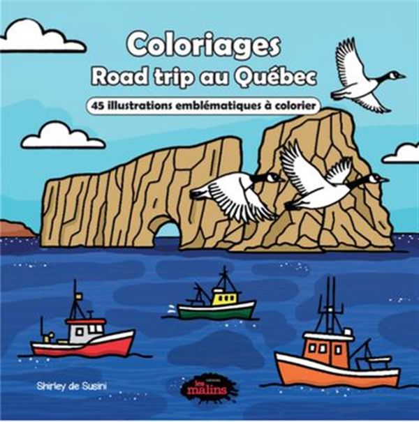 Coloring Pages - Road Trip in Quebec