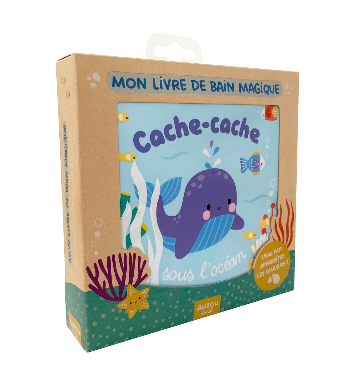 Cache-cache sous l'océan - Mon livre de bain magique (Fr)