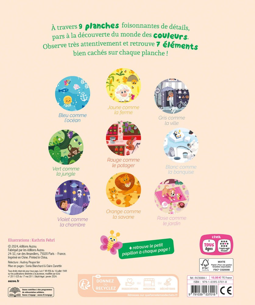 Livre - Cherche et trouve des tout-petits - Les couleurs (Fr)