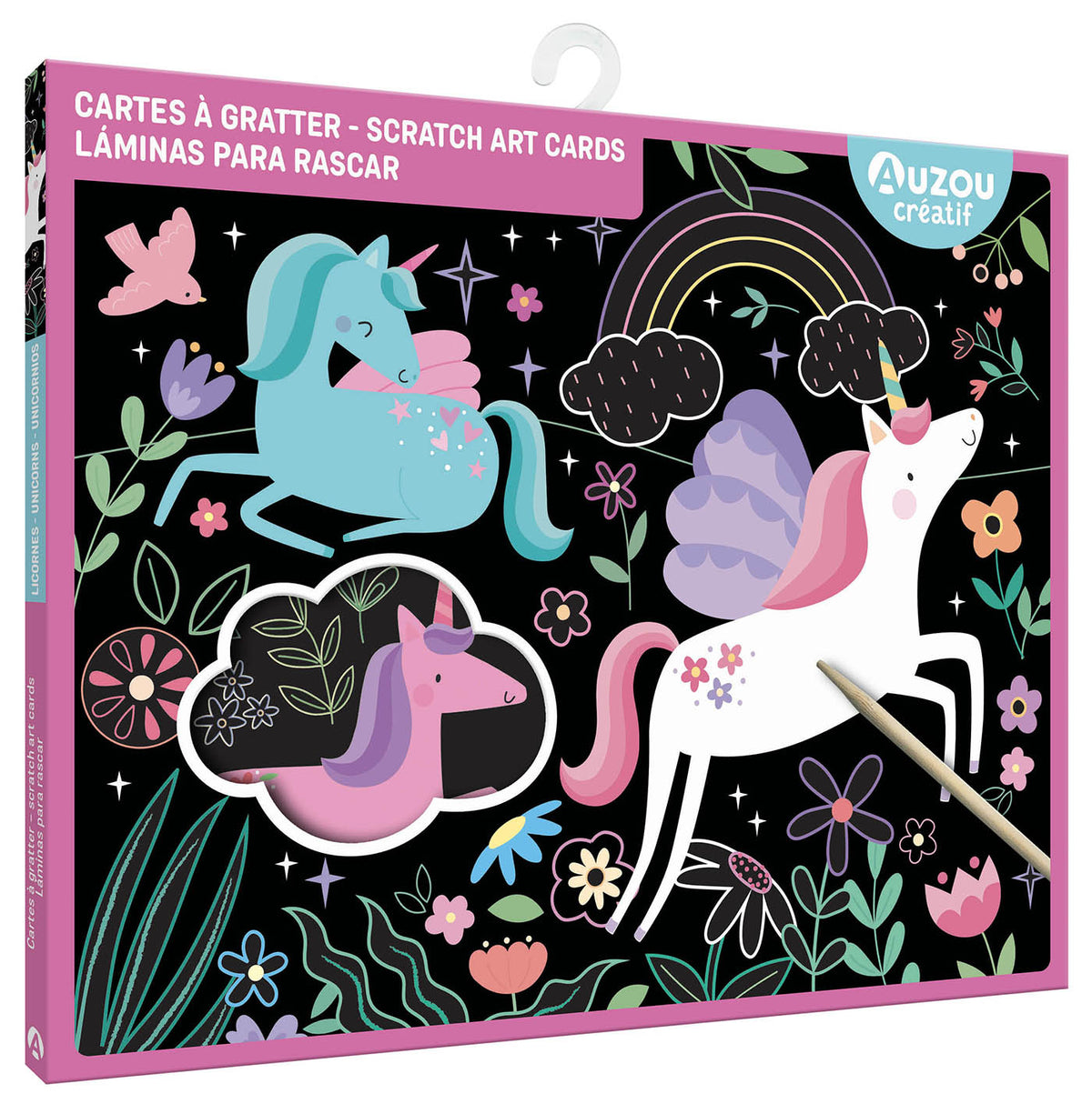 Ma pochette d'artiste - Mes cartes à gratter licornes (Multi)