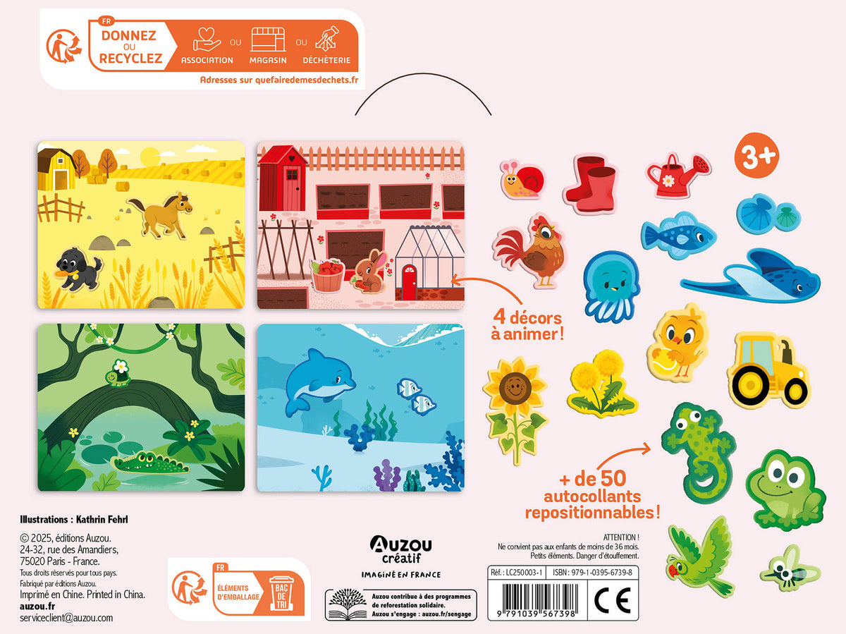 Mes premiers autocollants en relief - Les couleurs