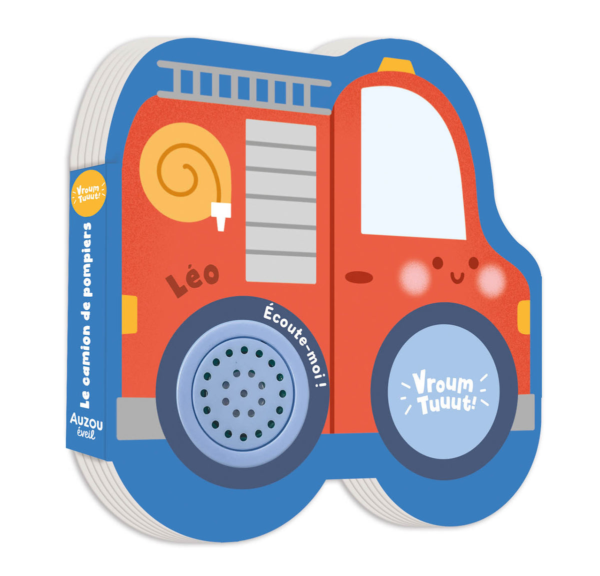 Livre - Petits véhicules sonores - Léo le camion de pompiers (Fr)
