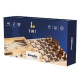 3 in 1 Chess - Checkers - Backgammon (Bil)