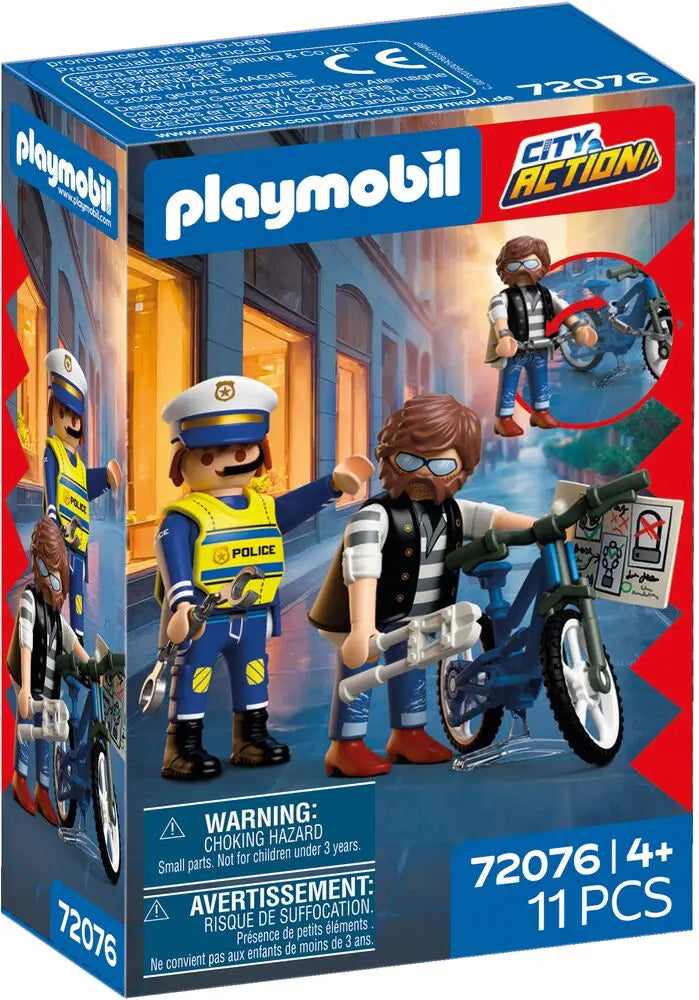 Policier et voleur de vélo - City Action