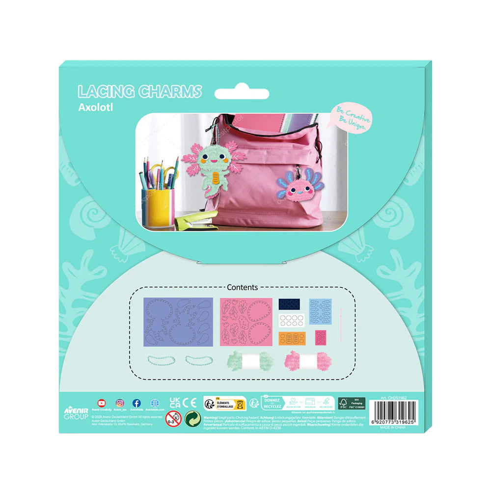 Avenir - Lacing Keychain - Axolotl