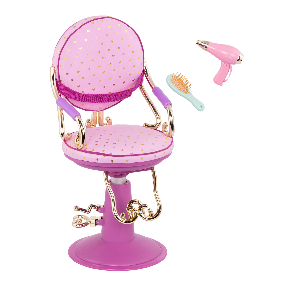 Mobilier OG - Chaise de coiffeur rose Sitting Pretty