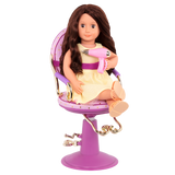 Mobilier OG - Chaise de coiffeur rose Sitting Pretty