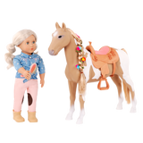 Cheval OG - Palomino à coiffer 50 cm