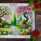 Diamond Painting - Blossoms in Park - 50 x 40 cm