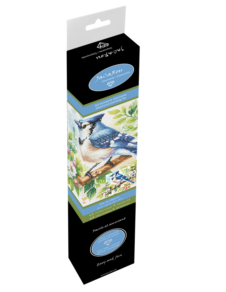 Broderie de diamant - Blue Jay Elegance