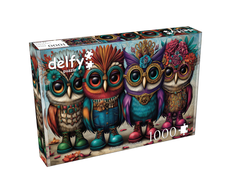 Booted Owl Quartet - 1000 pcs