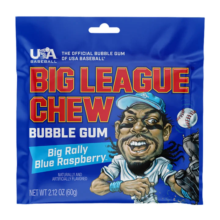 Gomme balloune Big League Chew - Framboise bleue 60 g