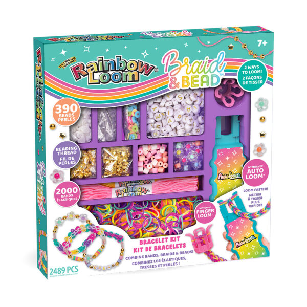 Rainbow Loom - Ensemble tresses et perles