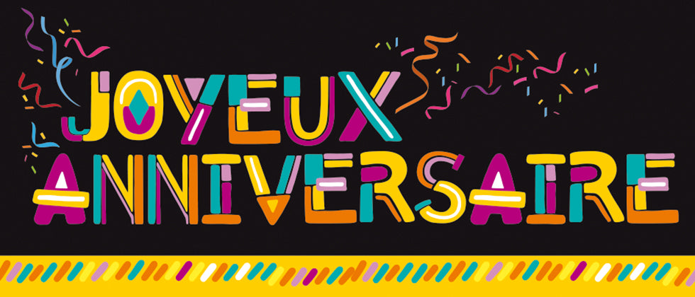 Carte de souhaits - Joyeux anniversaire - Champagne