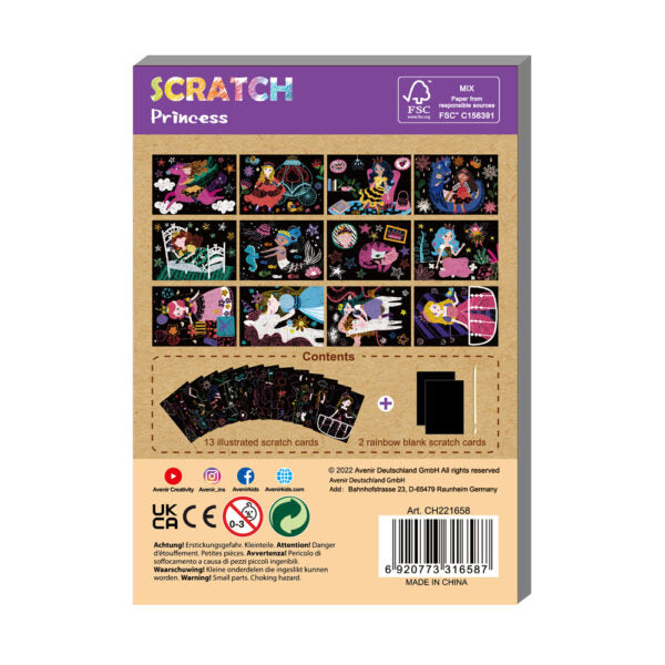 Avenir - Minis cartes à gratter - Princesse