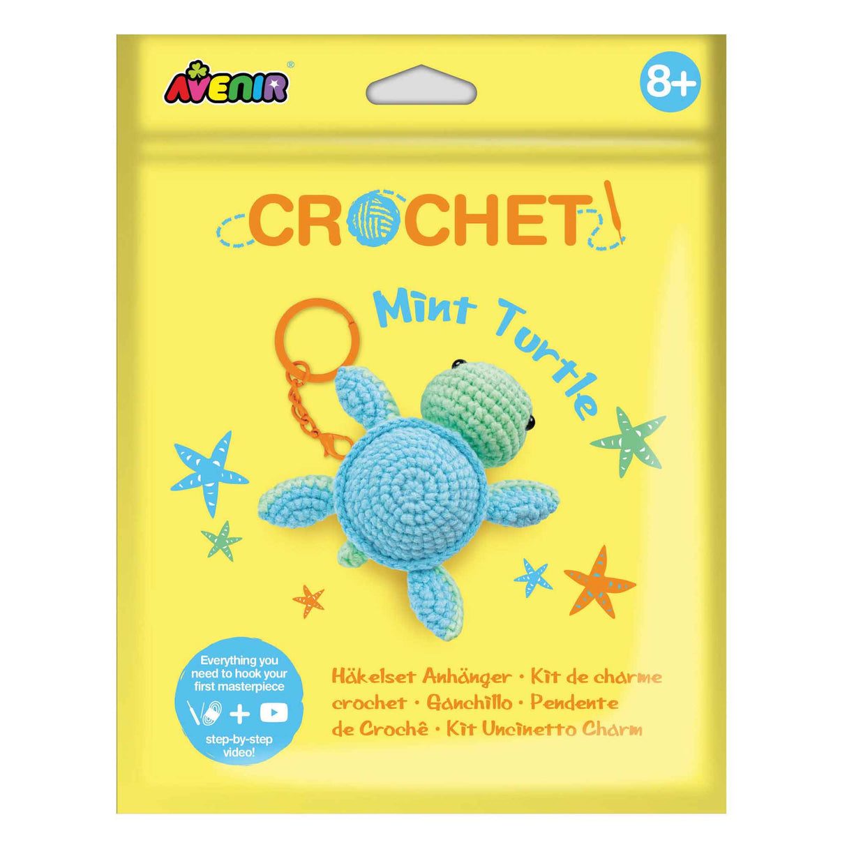 Avenir - Crochet Keychain - Mint Turtle
