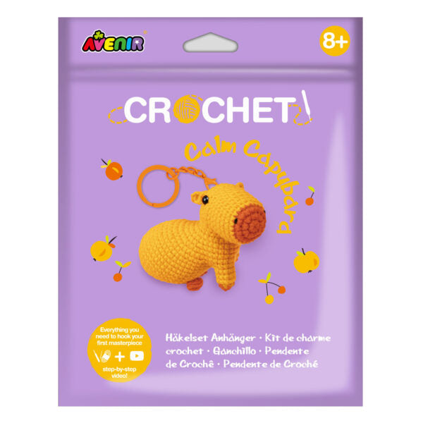 Avenir - Crocheted Keychain - Calm Capybara