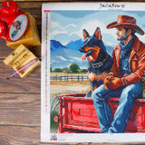 Broderie de diamant - Cowboy