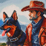 Broderie de diamant - Cowboy