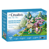 Creativo : Cubes magnétiques 3D - Moulin à vent fleuri