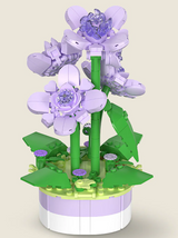 Mini Bricks Potted Flower - Violette