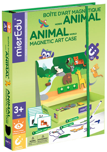 MierEdu - Boite d'art magnétique - Monde Animal