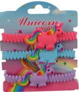 Bracelets en caoutchouc - Licornes - Assorties