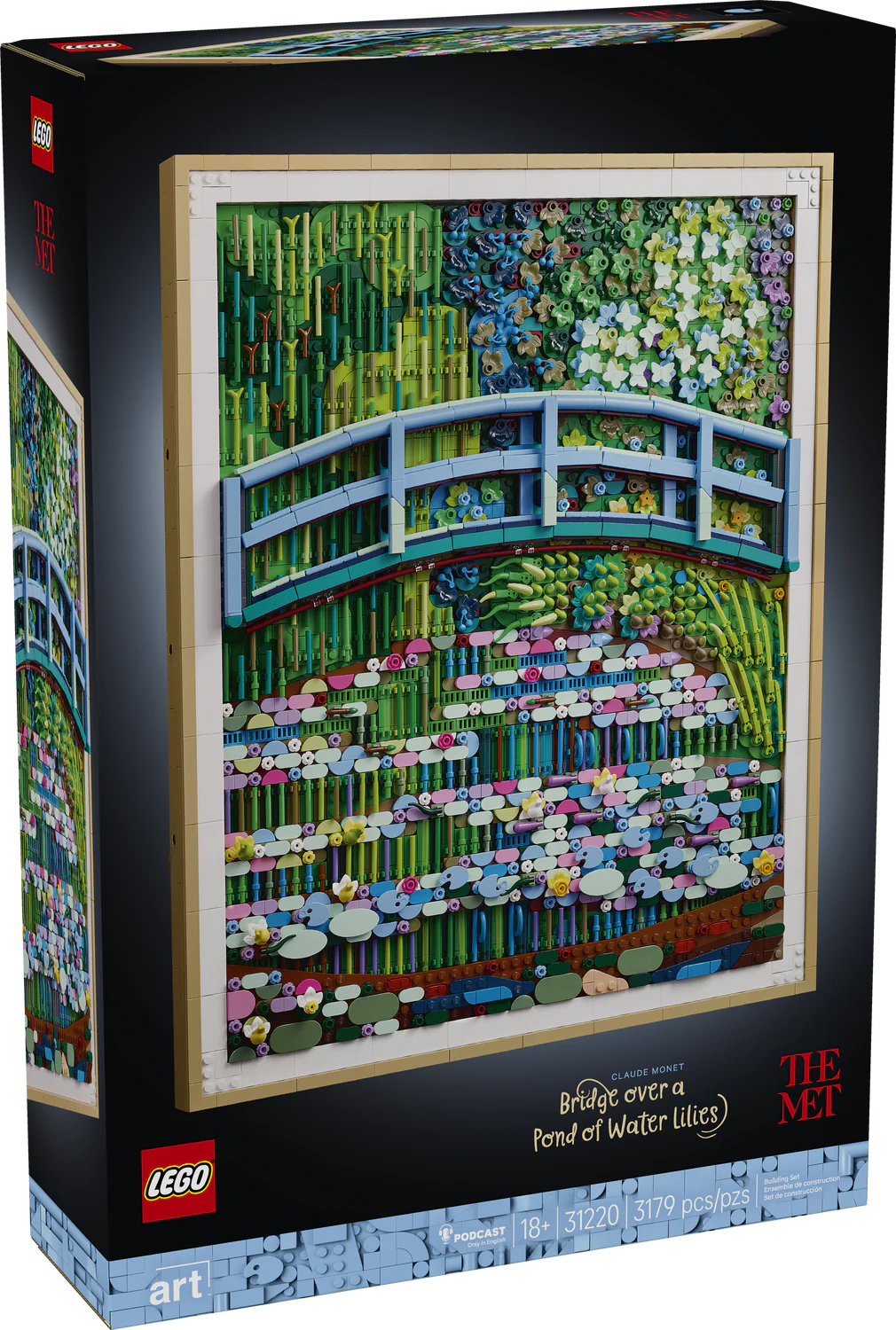 Claude Monet - Bridge Over a Pond of Water Lilies - Lego Art