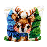 Latch Hook - Pillow cover - Fawn