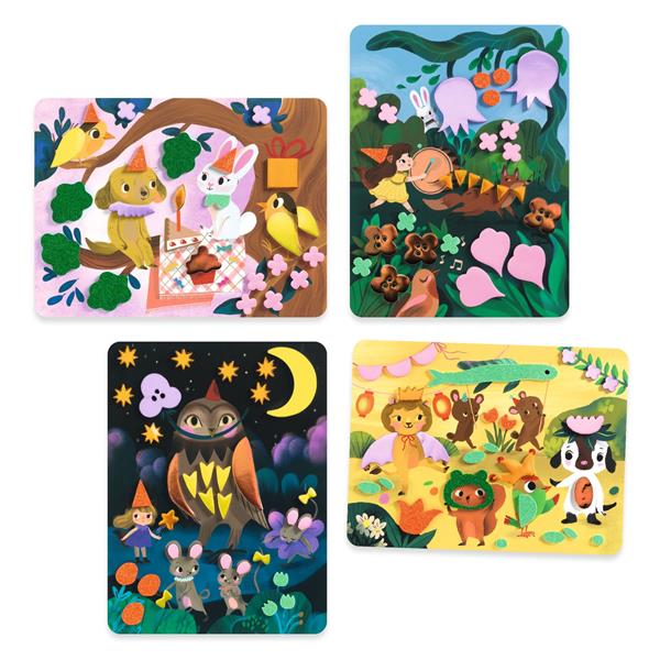 Collage de mousses - Fêtes scintillantes