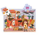 Puzzle silhouette - Le voyage de Mia - 36 mcx