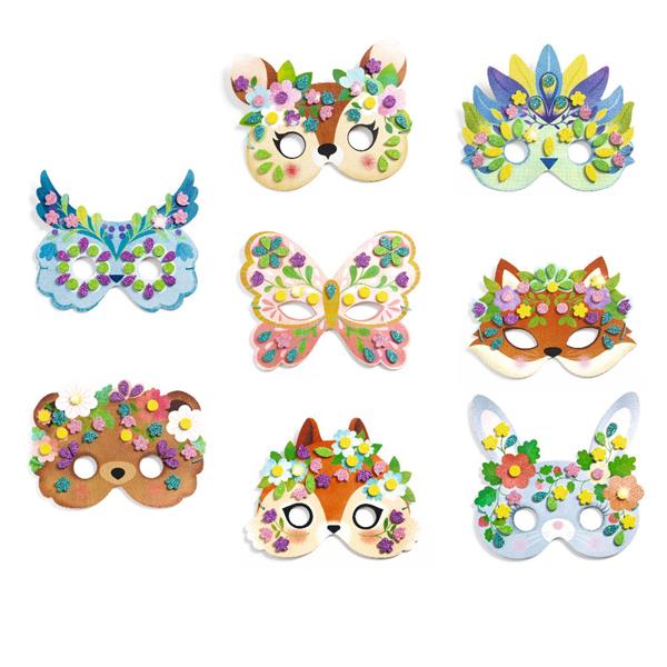 DIY - Masques mosaïques - Animaux de la forêt