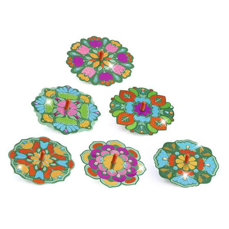 DIY -  Spinning Tops to Metalize - Flower Power