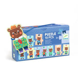 Puzzle - Nounours d'habille - 10 mcx