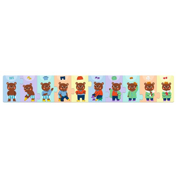 Puzzle - Nounours d'habille - 10 mcx