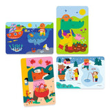 Coloriage magique - 4 saisons