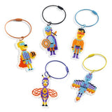 DIY - Keychains to Make - Pixel Art Heroes