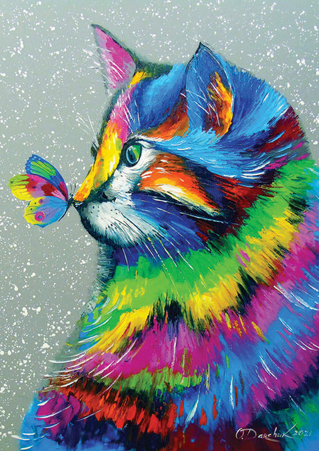 Chat et papillon brillants - 1000 mcx